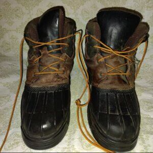 Bass Men's Boots Thinsulate Size 11.5 M Rubber Toe Sole Winter Snow Rain Boots.